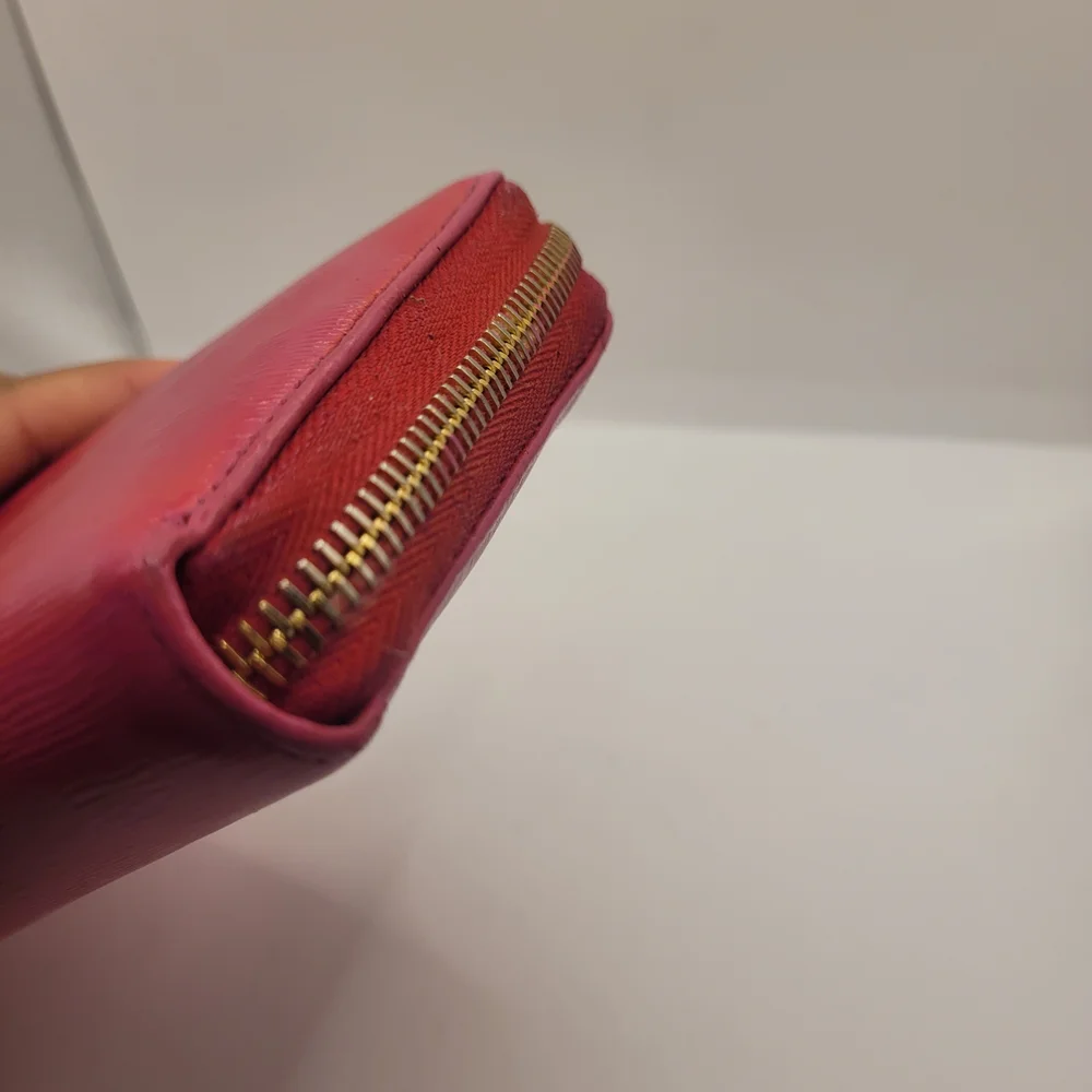 Prada Saffiano Leather Long Zip Wallet